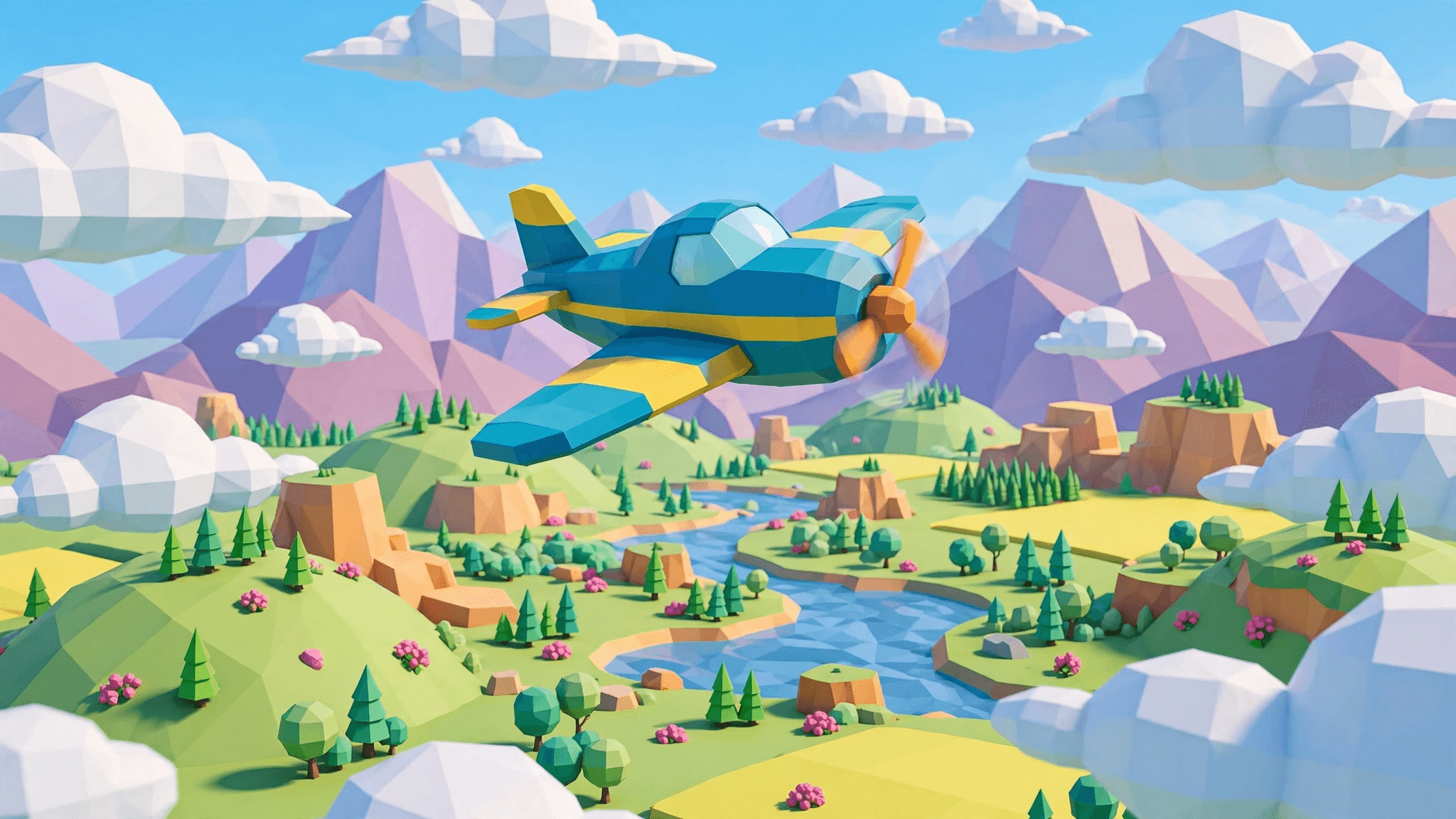 Fly.Pieter.com 浏览器 3D 飞行模拟器封面图