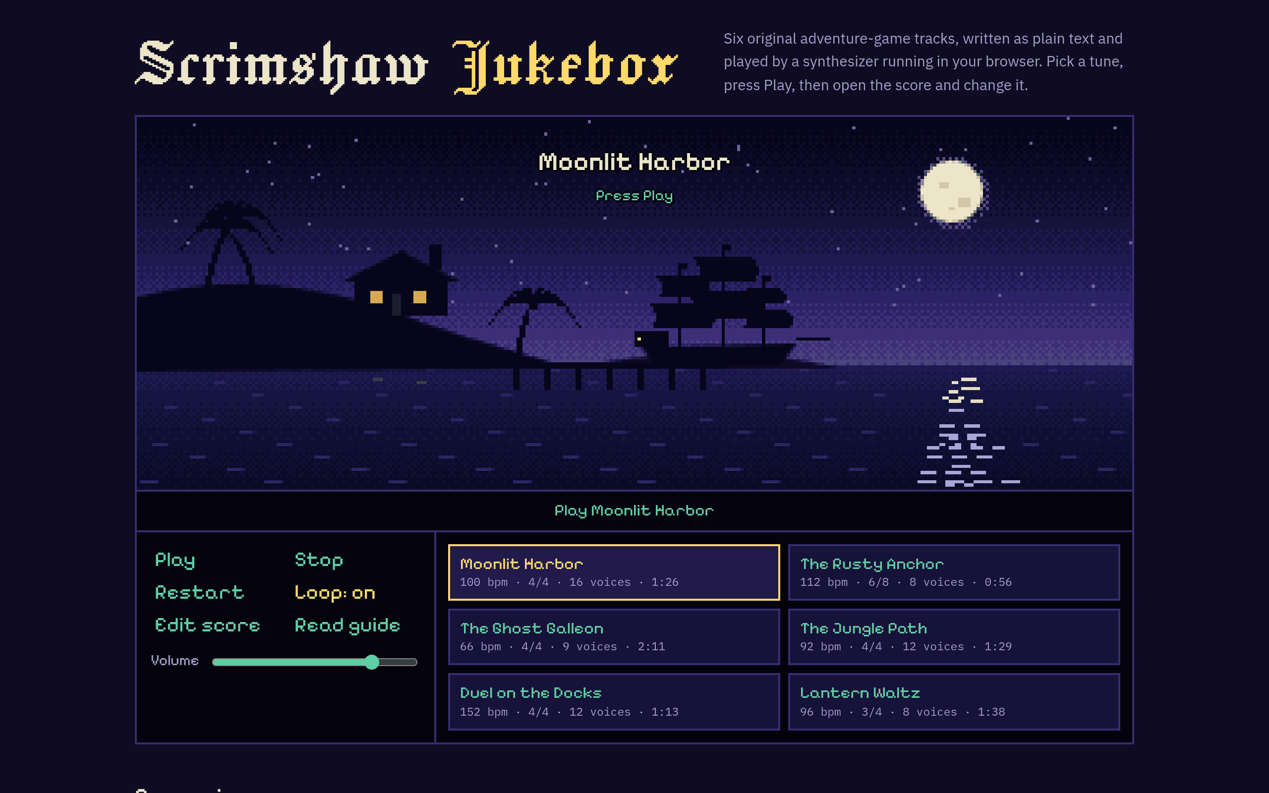 Scrimshaw Jukebox