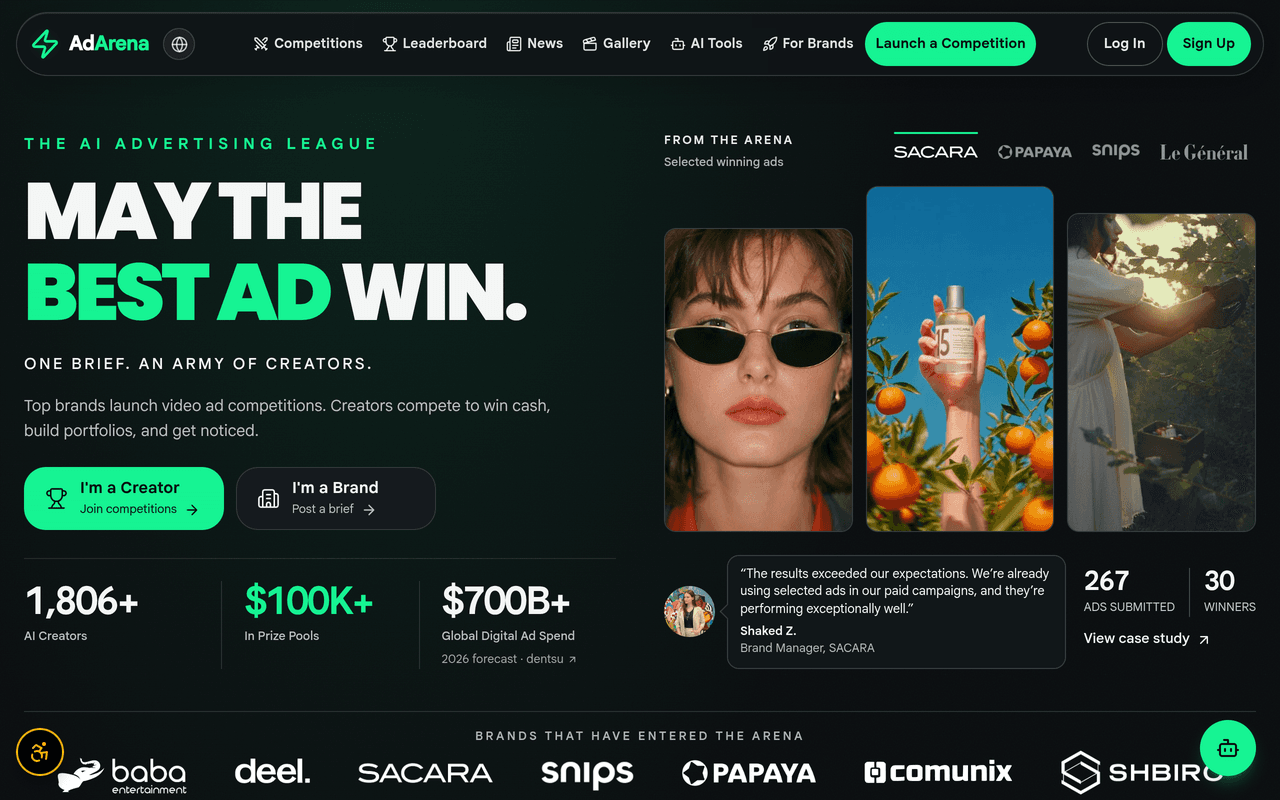 AdArena — The AI Advertising League