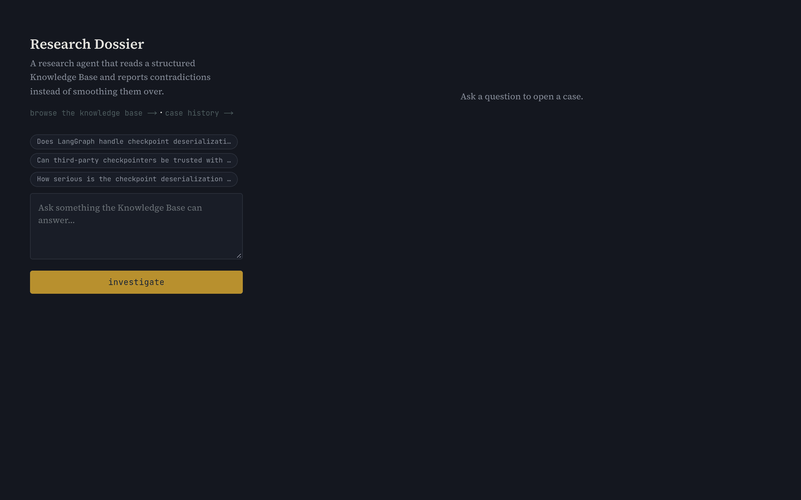 Research Dossier
