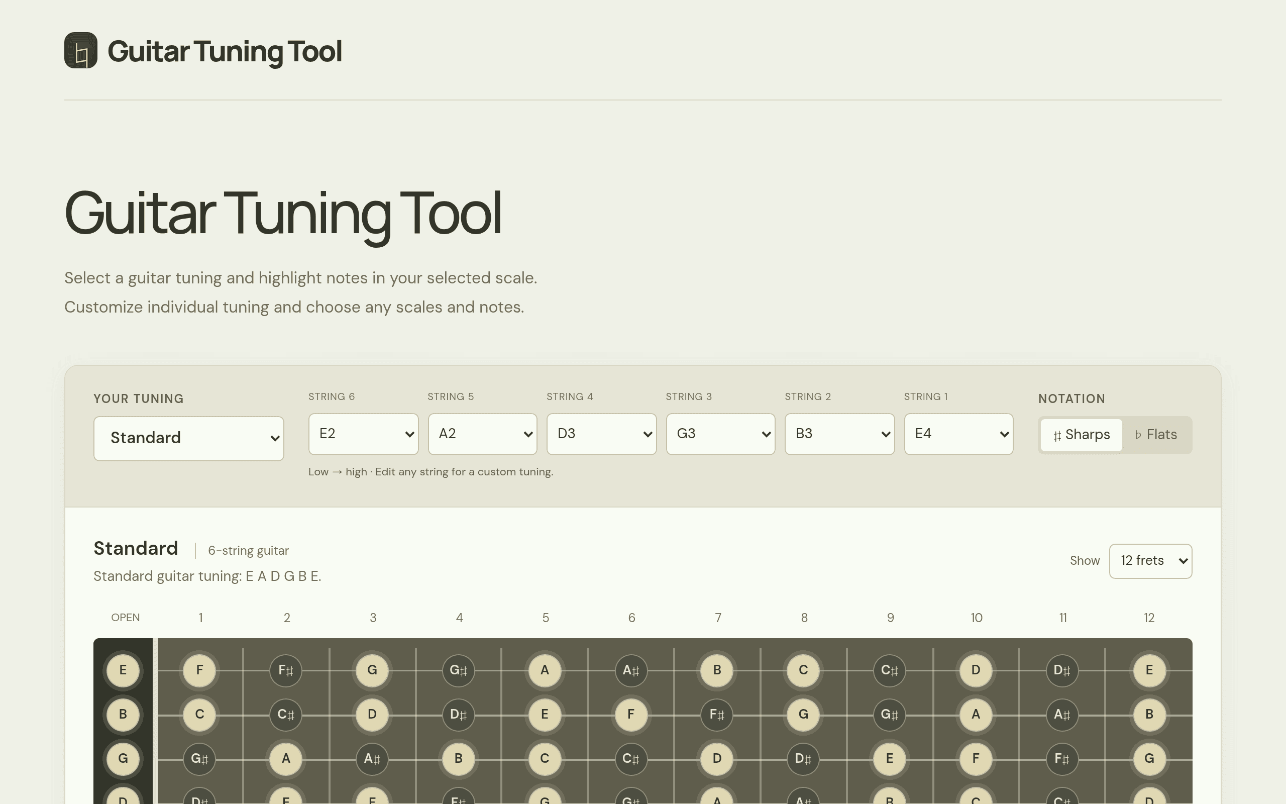 Guitar Tuning Tool