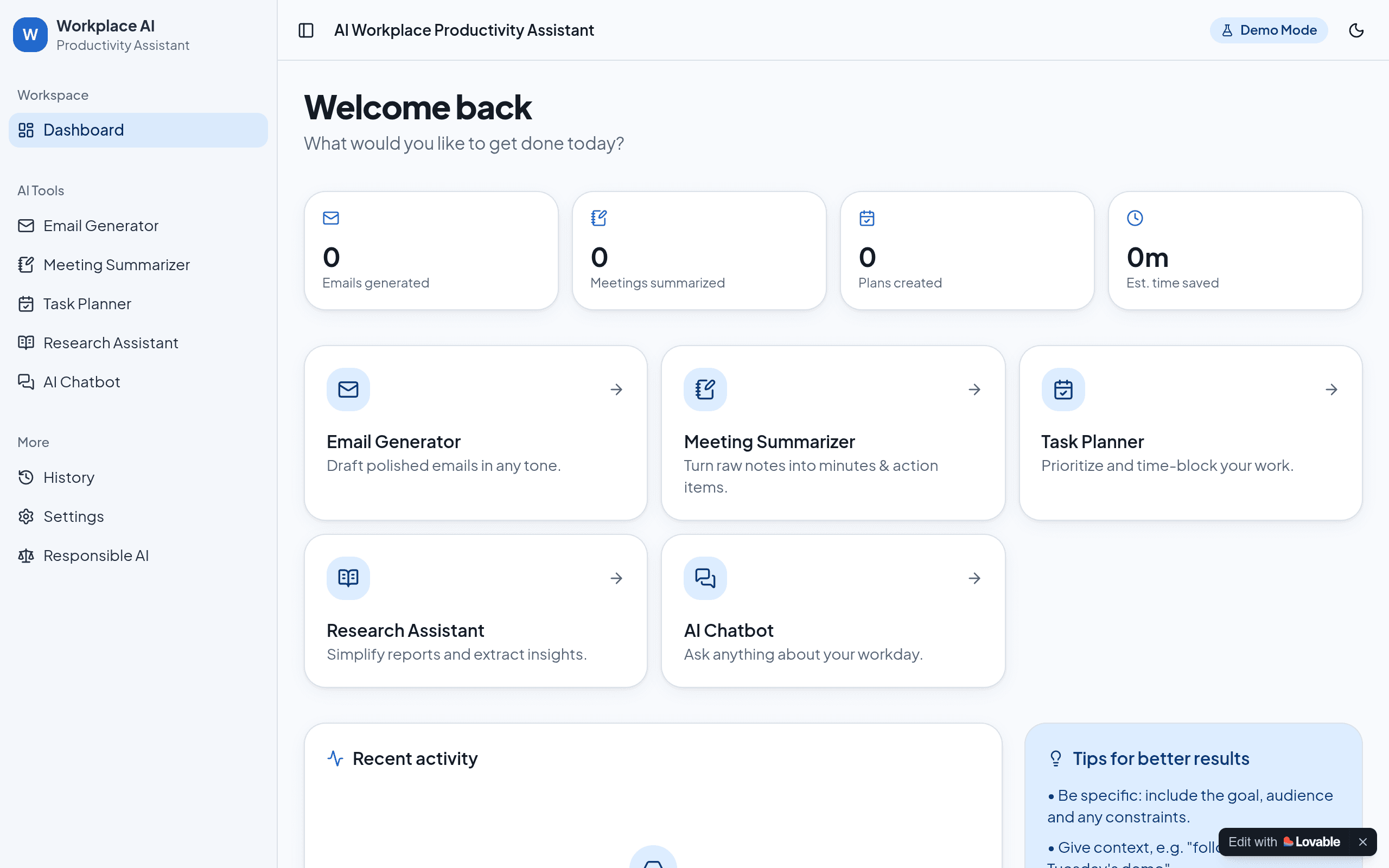 AI Workplace Productivity Assistant