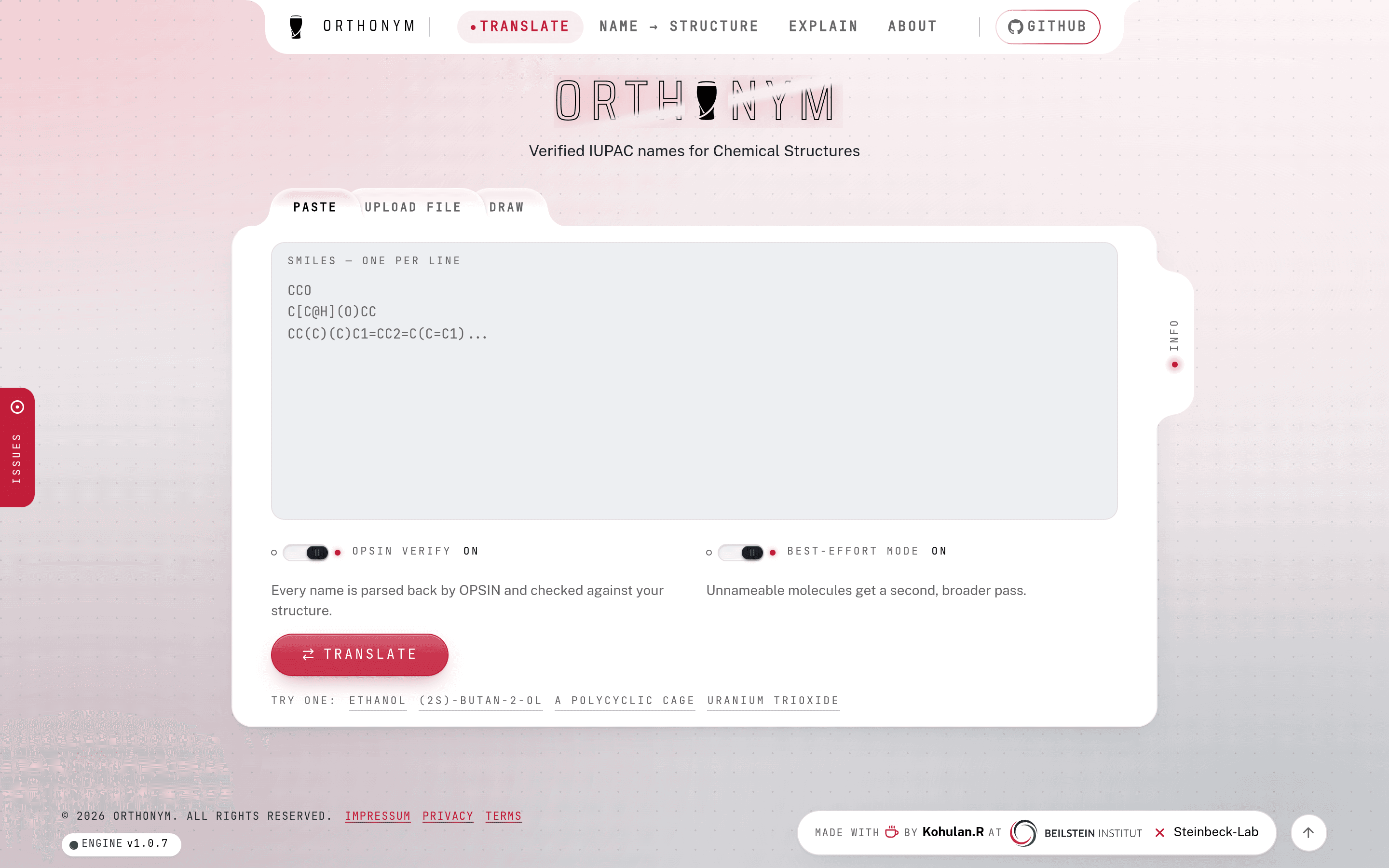 Orthonym
