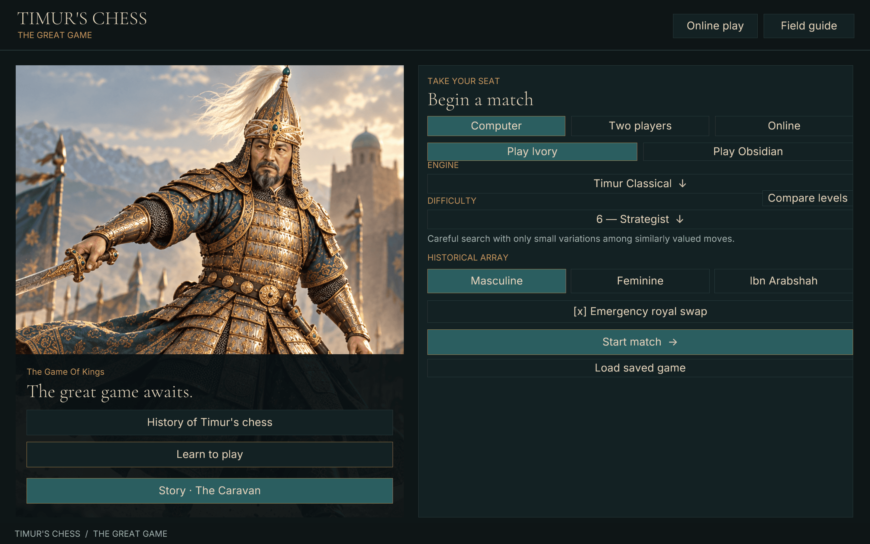 Timur's Chess