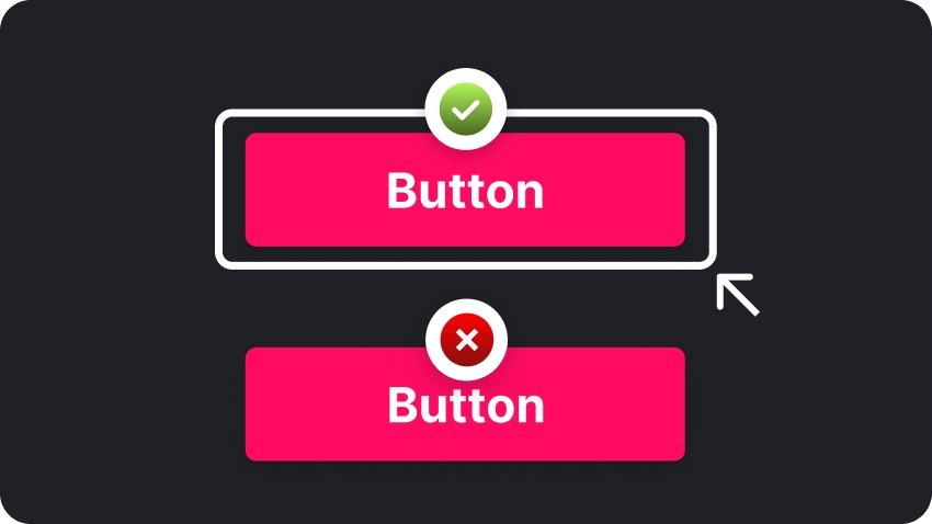 Focus visibility comparison: a button with a blue :focus-visible ring on the left, versus an unfocusable-looking button on the right after a global outline:none reset