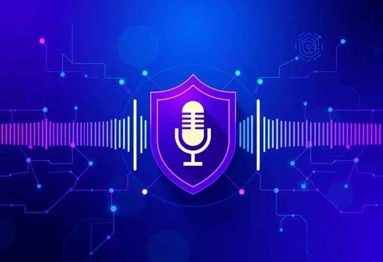 Claude voice privacy settings illustration: standalone voice data training toggle
