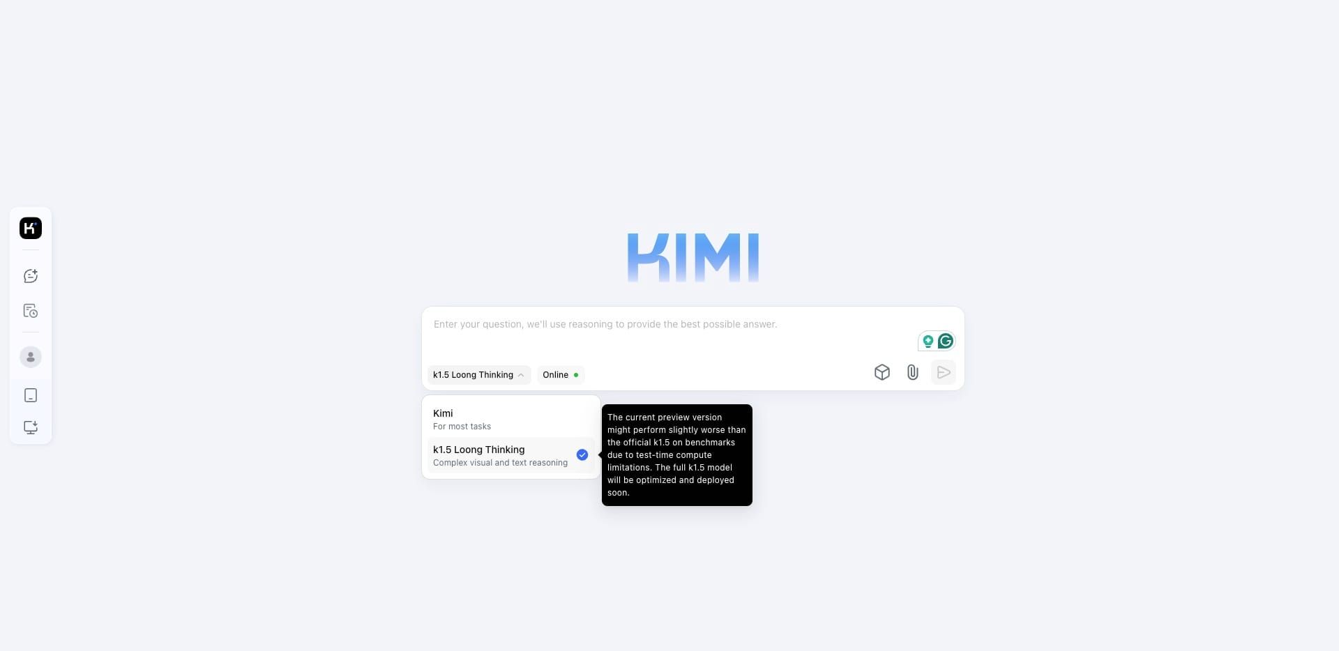 Kimi app interface in action