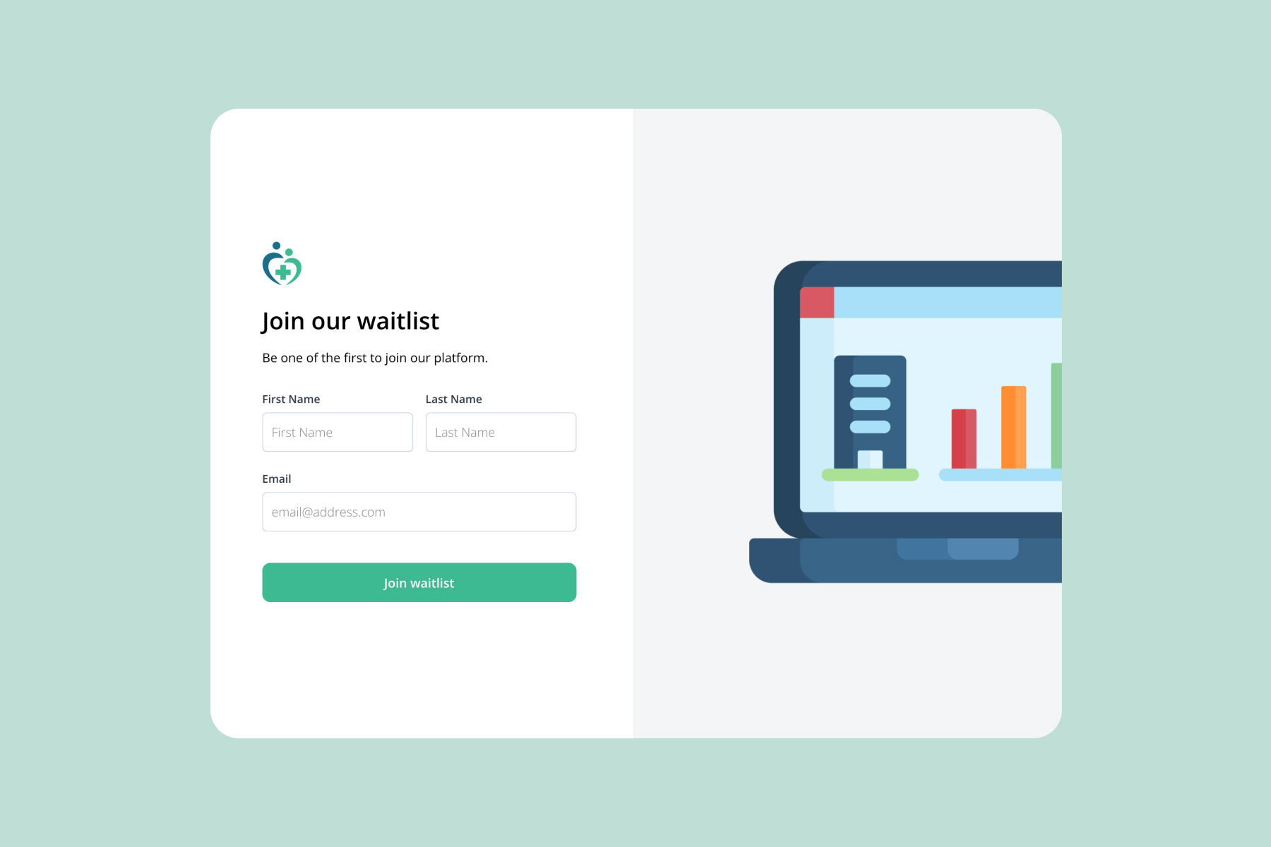 Waitlist conversion funnel illustration: signup, confirmation, warm-up, activation