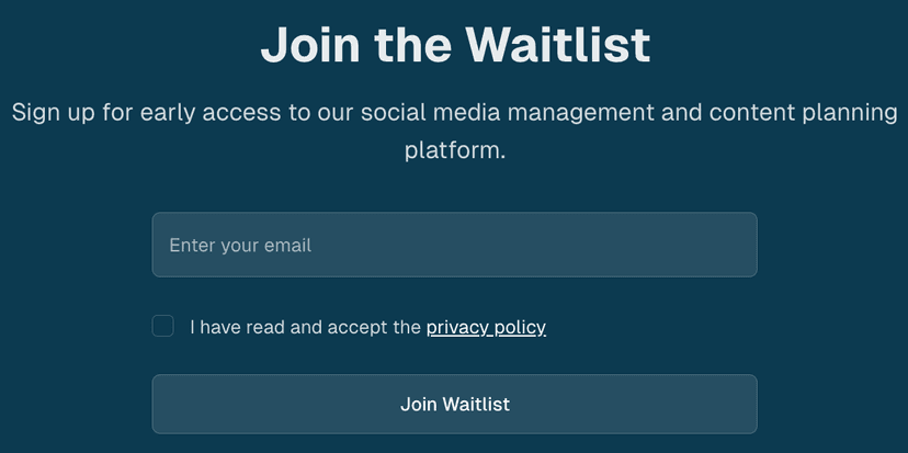 Waitlist conversion funnel: signup → confirm → warm-up → activation