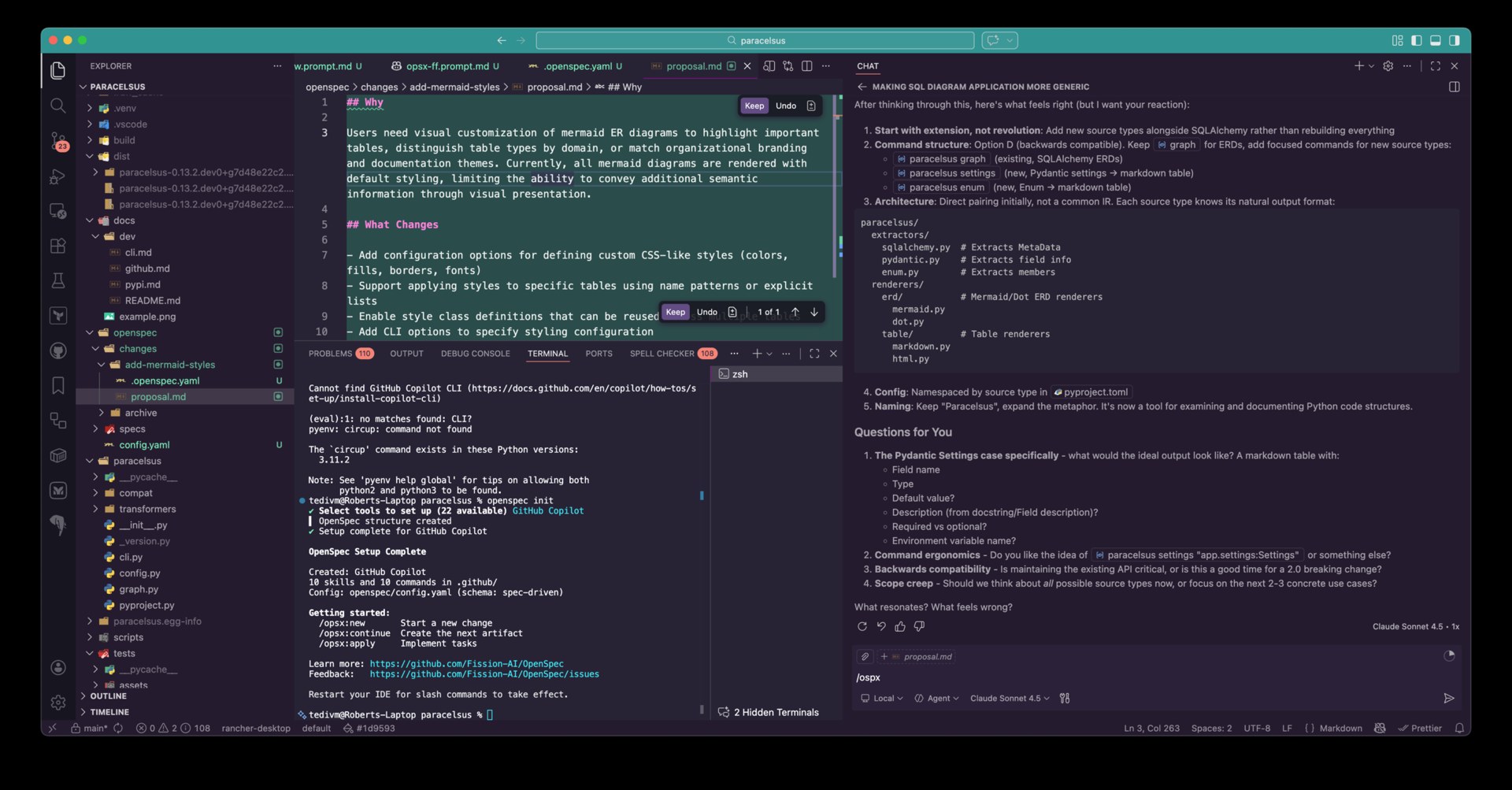 Conceptual illustration of an agent memory repo: interlinked Markdown notes under git version control