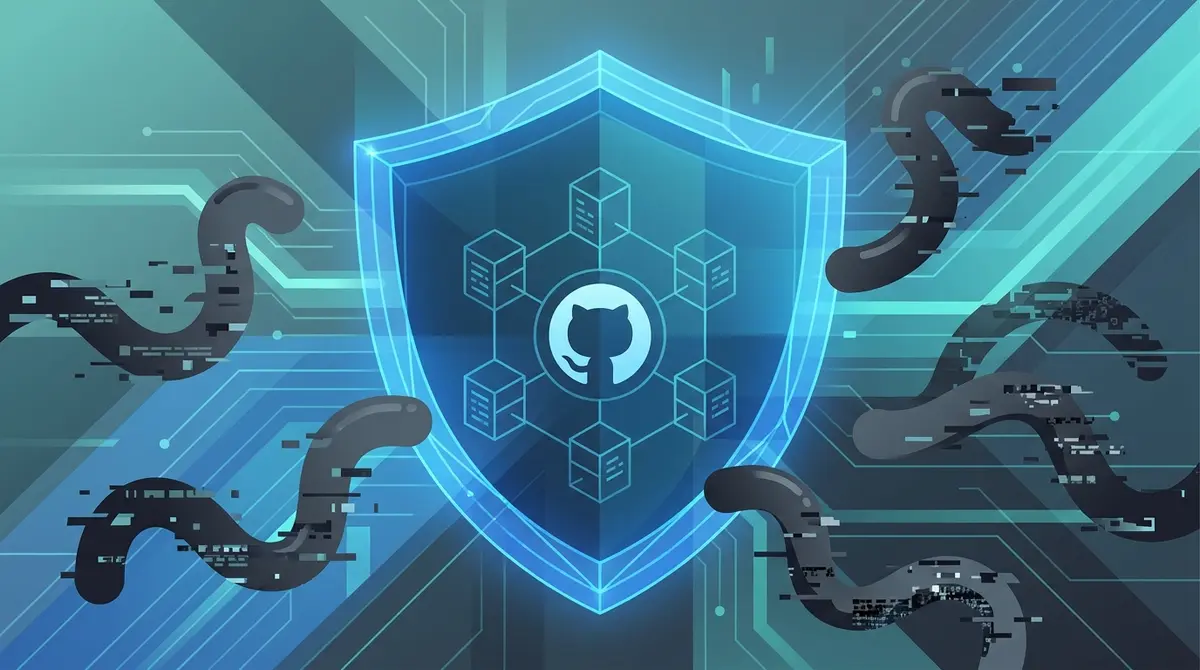 GitHub secret detection: a ModernBERT classifier judges format-less passwords from code context in under 2 ms before push; push protection and /security-review bill AI Credits